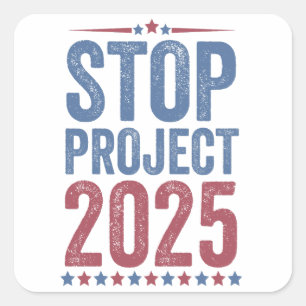 プロジストップェクト2025 Trump Harris American Patroitic スクエアシール
