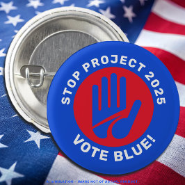プロジストップェクト2025 Vote Blue Kamala Harris/Tim Walz 缶バッジ