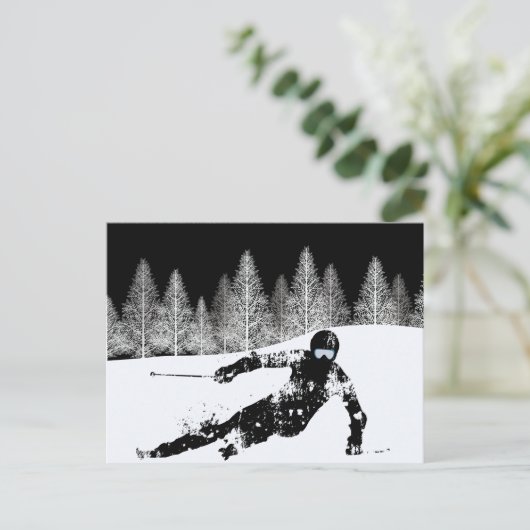プロスキーヤー、スキー・スノーボード シーズンポストカード (スタンド正面)