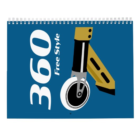 プロスクーター無料ライダートリック カレンダー (裏面)