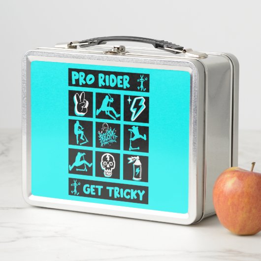 プロスクーター無料ライダートリック メタルランチボックス (インサイチュ)