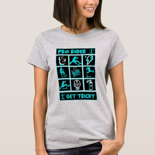 プロスクーター無料ライダートリック Tシャツ (正面)