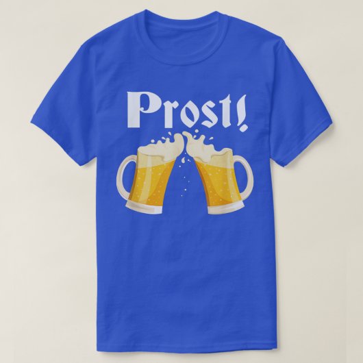 プロストおもしろいビールアメリカンドイツ国旗のオクトーバーフェスト Tシャツ (デザイン正面)