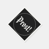 プロストブラックアンドホワイトオクトーバーフェスト スタンダードカクテルナプキン (角)