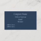 プロストライプビジネスカード、青 名刺 (裏面)
