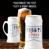 プロスト！ビールアンドウィナーシュニッツェルドイツ誕生日 フロストグラスビールジョッキ