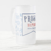 プロスト！ビールアンドウィナーシュニッツェルドイツ誕生日 フロストグラスビールジョッキ (正面左)