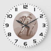 プロスペクターマイナーハイキング ラージ壁時計 (正面)