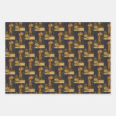 [プロスペクター]タブで金ゴールドJulian Ashtonをパンする ラッピングペーパーシート (正面)