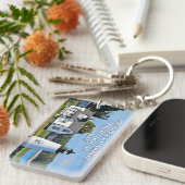 プロスペクトハーバーライトハウスメインポストカード キーホルダー (正面右)
