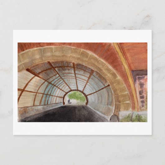 プロスペクトパークブルックリンウォーター色 ポストカード (正面)