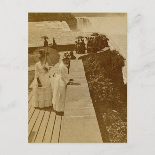 プロスペクトポイントナイアグラ秋ヴィンテージステレオビュー ポストカード (正面)