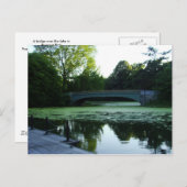 プロスペクト公園の湖に架かる橋 ポストカード (正面/裏面)