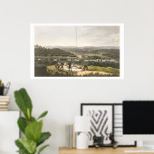 プロスペクト・ヒルからのロング・レアトの一般的な眺め ポスター (ホームオフィス)