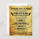 プロスペロウ!シェークスピアのマジシャン葉書 ポストカード (正面/裏面)