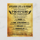 プロスペロウ！シェークスピアのマジシャン葉書 ポストカード (正面)