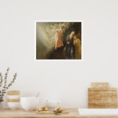 プロスペロウ、ミランダ、エアリエルは「嵐の中」から来た。 ポスター (キッチン)