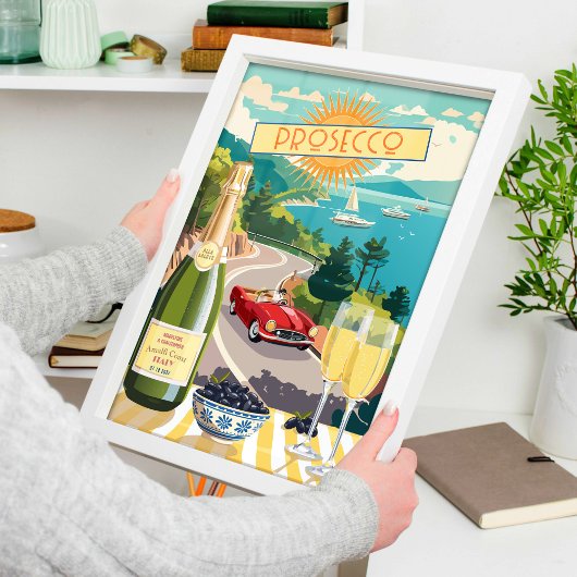 プロセイタリアンスコ編集可能図解入りの、写真付きの休暇 ポスター