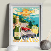 プロセイタリアンスコ編集可能図解入りの、写真付きの休暇 ポスター