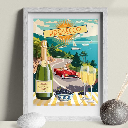 プロセイタリアンスコ編集可能図解入りの、写真付きの休暇 ポスター