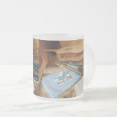 プロセスで作るギター フロストグラスマグカップ (正面右)