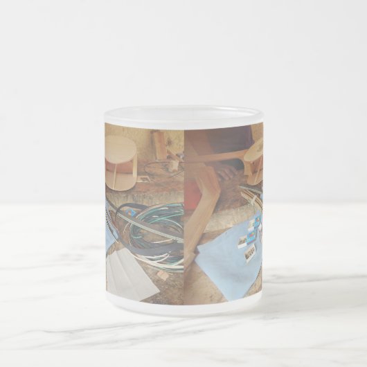 プロセスで作るギター フロストグラスマグカップ (中央)