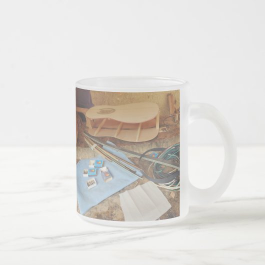 プロセスで作るギター フロストグラスマグカップ (右)