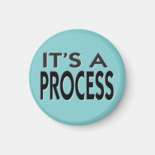 プロセスのスローガンやる気を起こさせるだ マグネット (正面)