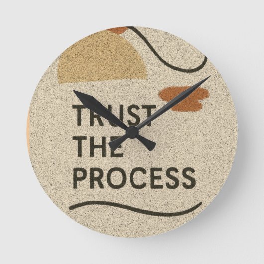 プロセスの信頼 ラウンド壁時計 (正面)