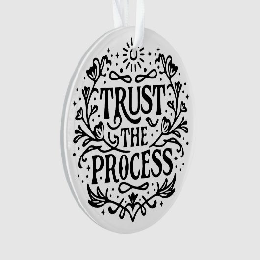 プロセスの症状の確認を信頼する オーナメント (正面)