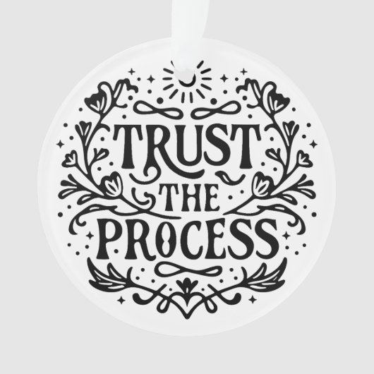 プロセスの症状の確認を信頼する オーナメント (正面)