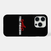 プロセスを信じろ インスピレーション タイポグラフィ デザイン iPhoneケース (裏面横)