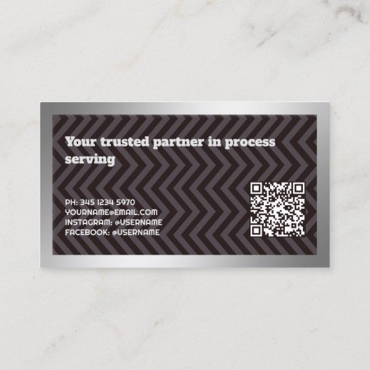 プロセスサーバカスタムーのQR写真 名刺 (裏面)