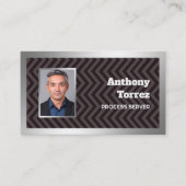 プロセスサーバカスタムーのQR写真 名刺 (正面)