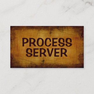 プロセスサーバーアンティーク名刺 名刺