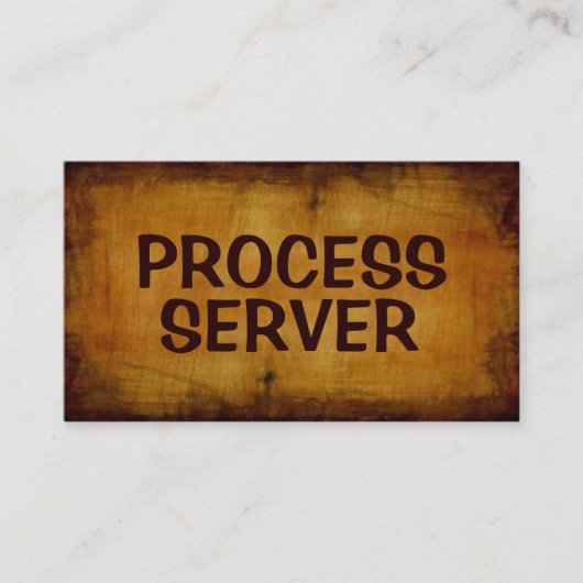 プロセスサーバーアンティーク名刺 名刺 (正面)