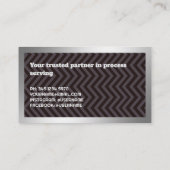 プロセスサーバーカスタムの写真 名刺 (裏面)