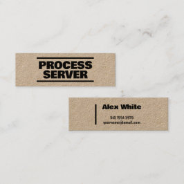 プロセスサービスクラフト スキニー名刺