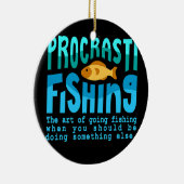 プロセスティフィング魚釣り引用文フィッシャーマンメンズ セラミックオーナメント (右)