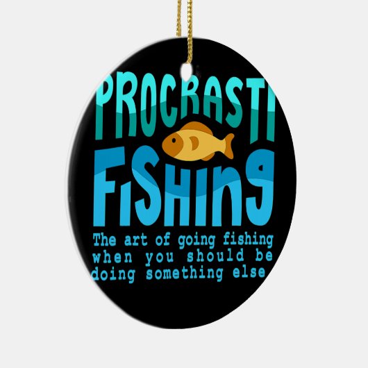 プロセスティフィング魚釣り引用文フィッシャーマンメンズ セラミックオーナメント (右)