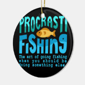 プロセスティフィング魚釣り引用文フィッシャーマンメンズ セラミックオーナメント (左)