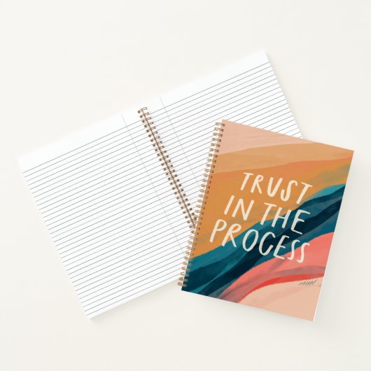 プロセス引用文への信頼 – 水色 ノートブック (内部)