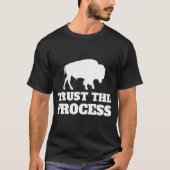 プロセス手形のマフィアのTシャツ、バッファローを信頼して下さい Tシャツ (正面)