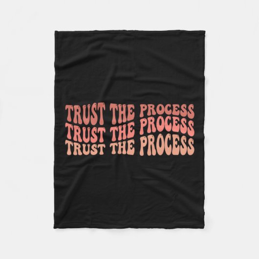 プロセス セルフ ラブ インスピレーショナル クォート フリースブランケット (正面)