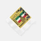 プロセッコきらめくワインナプキン 縁ありカクテルナプキン (角)