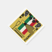 プロセッコきらめくワイン スタンダードカクテルナプキン (角)