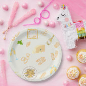 プロセッコとパスタの誕生日 ペーパープレート (パーティー)