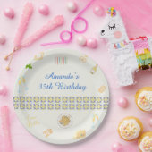 プロセッコとパスタの誕生日 ペーパープレート (パーティー)