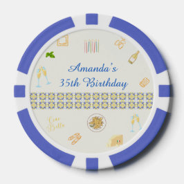 プロセッコとパスタの誕生日 ポーカーチップ