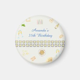 プロセッコとパスタの誕生日 マグネット
